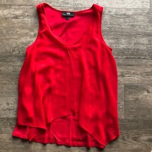 I.N. Red two layer Top